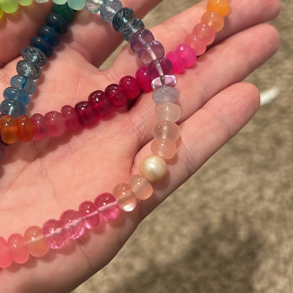 Lynn Rachel Rose Chunky Neon Jellybean Necklace (No Clasp) 20 7/8" - Picture 3 of 7